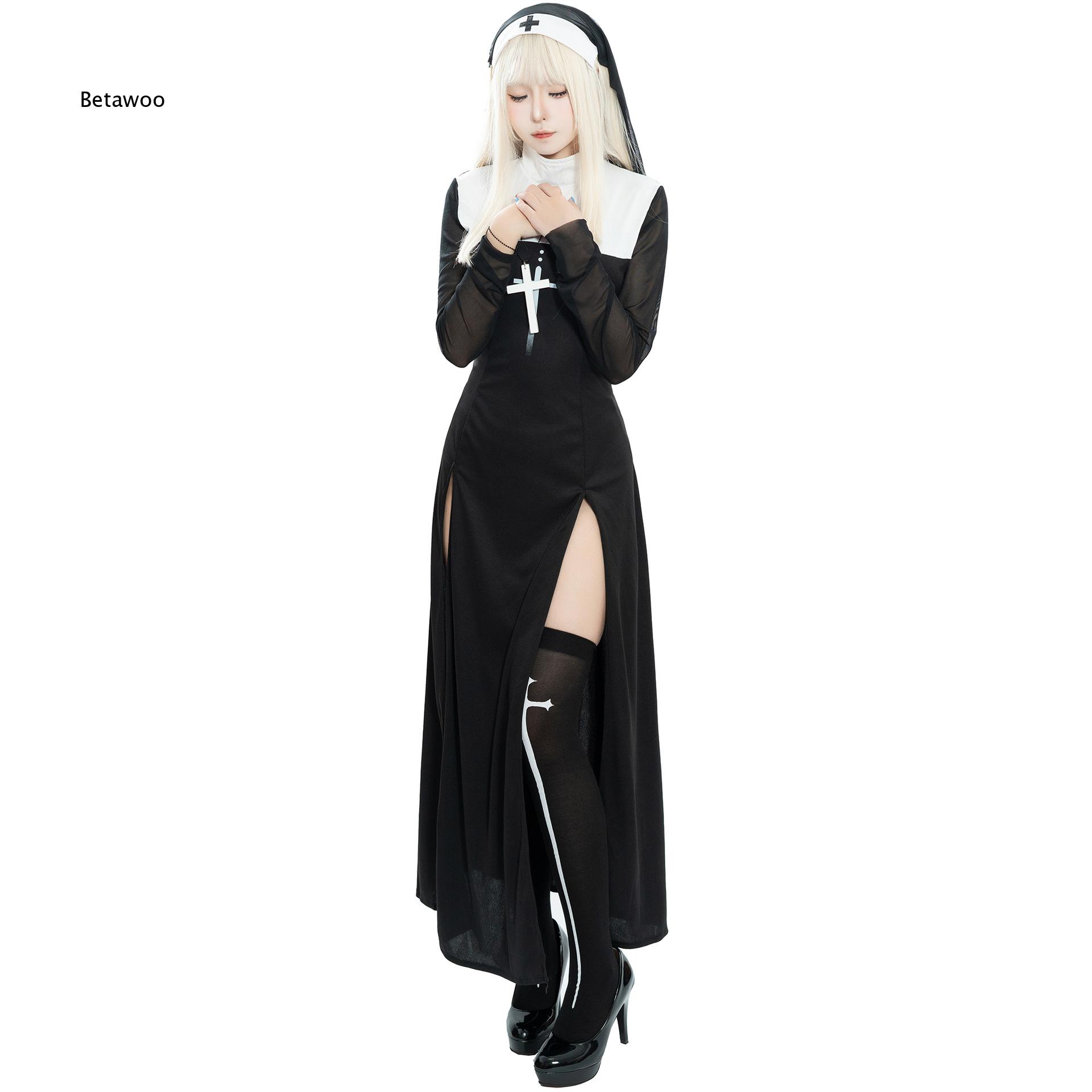 Womens Nun Role Play Outfit Ha - Crossfit Event 评论和价格